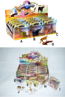 Obrázek z Figurka puzzle skládačka plastová psi, safari 